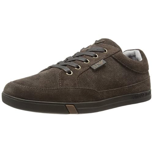armani jeans mens suede lowtop fashion sneaker on sale at
